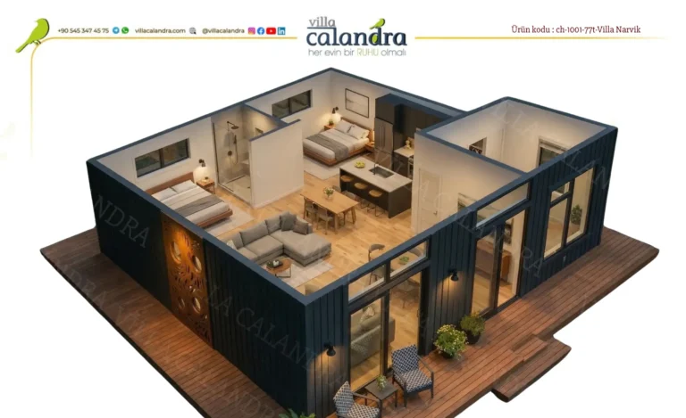 1001-12-villa narvik- hafif çelik-plan